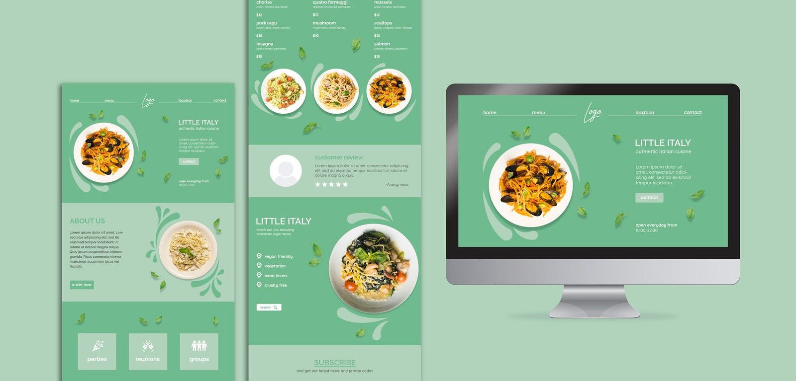 Website design portfolio sample
