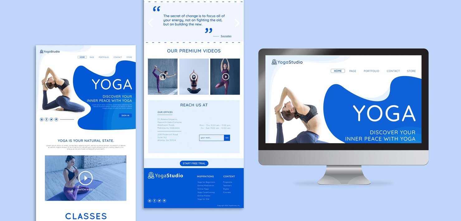Website design portfolio sample