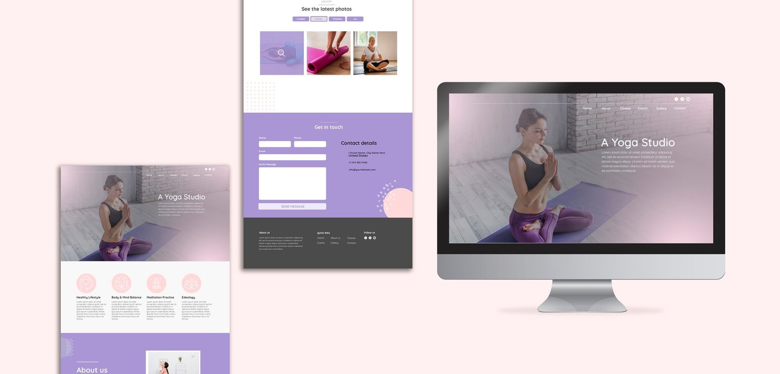 Website design portfolio sample
